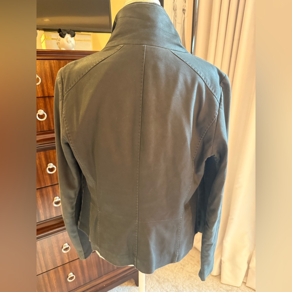 Vince Women's Dark Leather Jacket - Picture 2 of 4